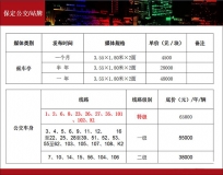 保定公交車身廣告